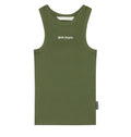 Green Logo Round Neck Tank Top 1