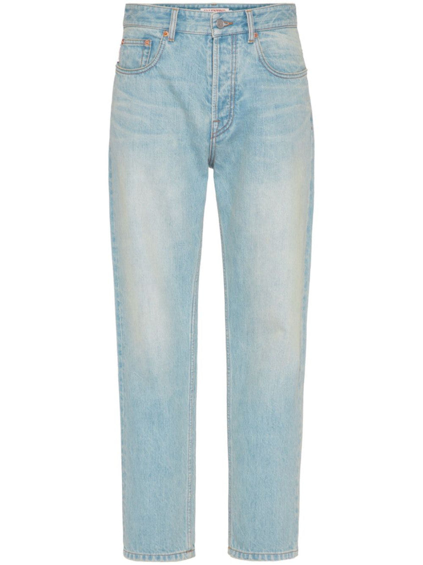 Light Blue Mid Rise Jeans 1