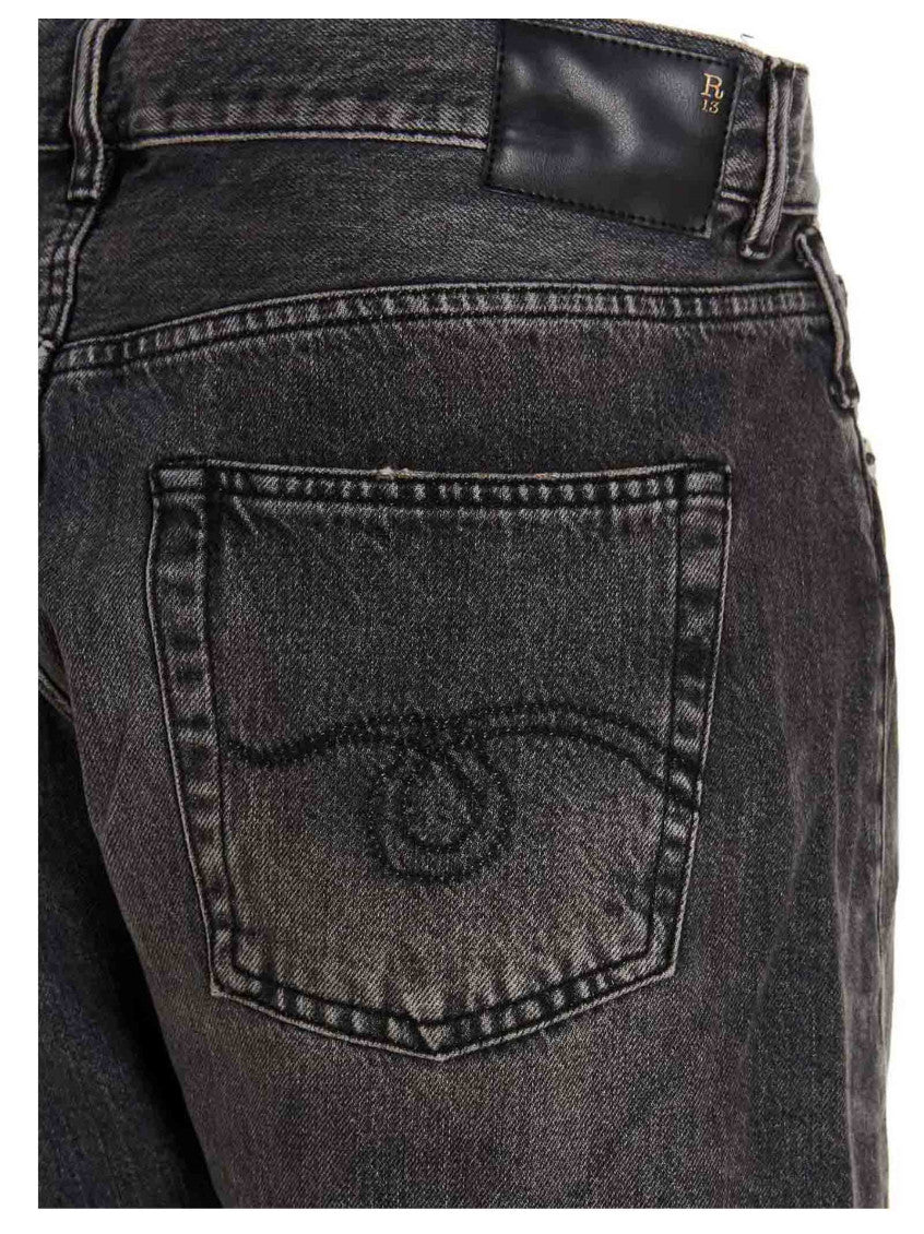 Grey Cross Over Denim Jeans 4