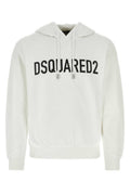 White Logo Print Hoodie 1