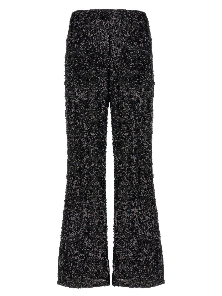Black Flared Leg Pant 1