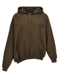Brown Twisted Logo Hoodie 1