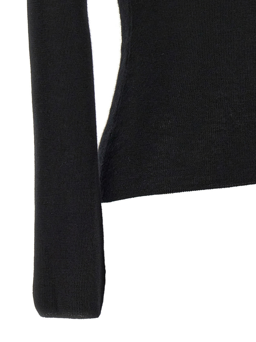 Black Silk cashmere turtleneck sweater 4