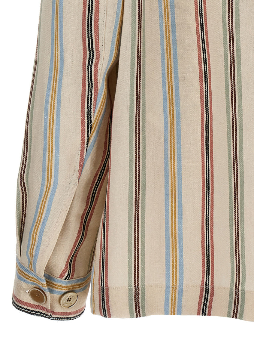 Multicolor Striped Overshirt 4