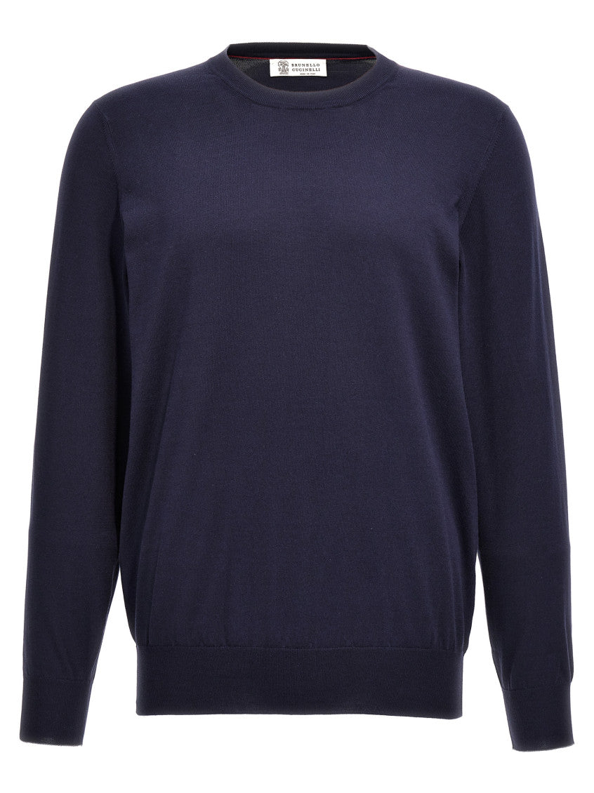 Navy Blue Cotton Sweater 1
