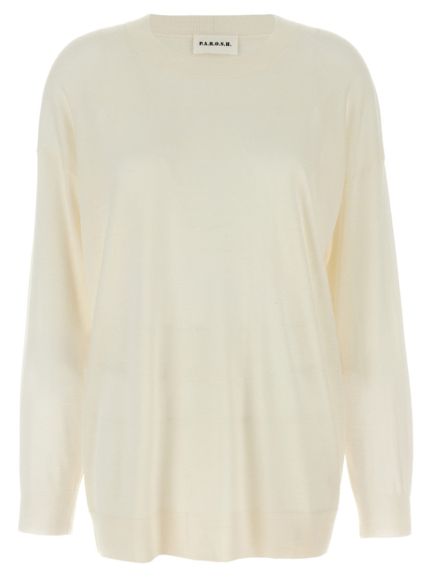 White Crew-Neck Sweater 1