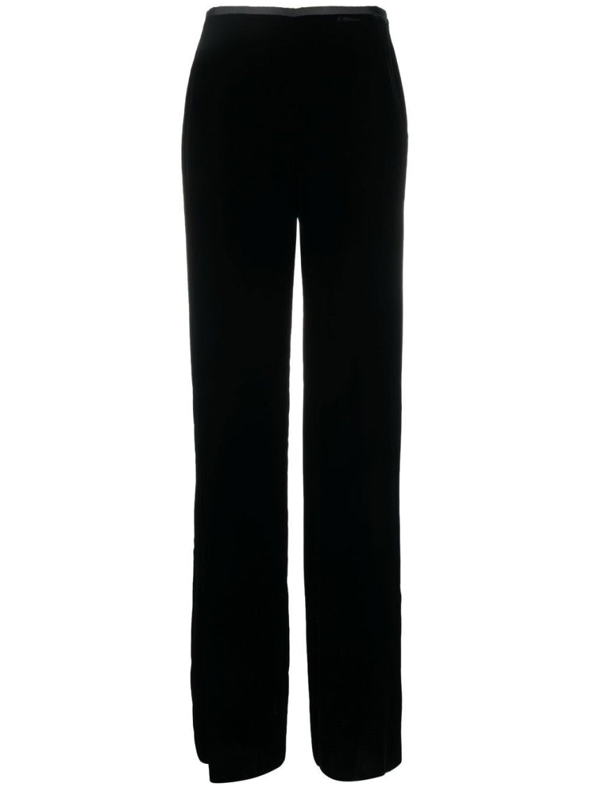 Black straight-leg trousers 1