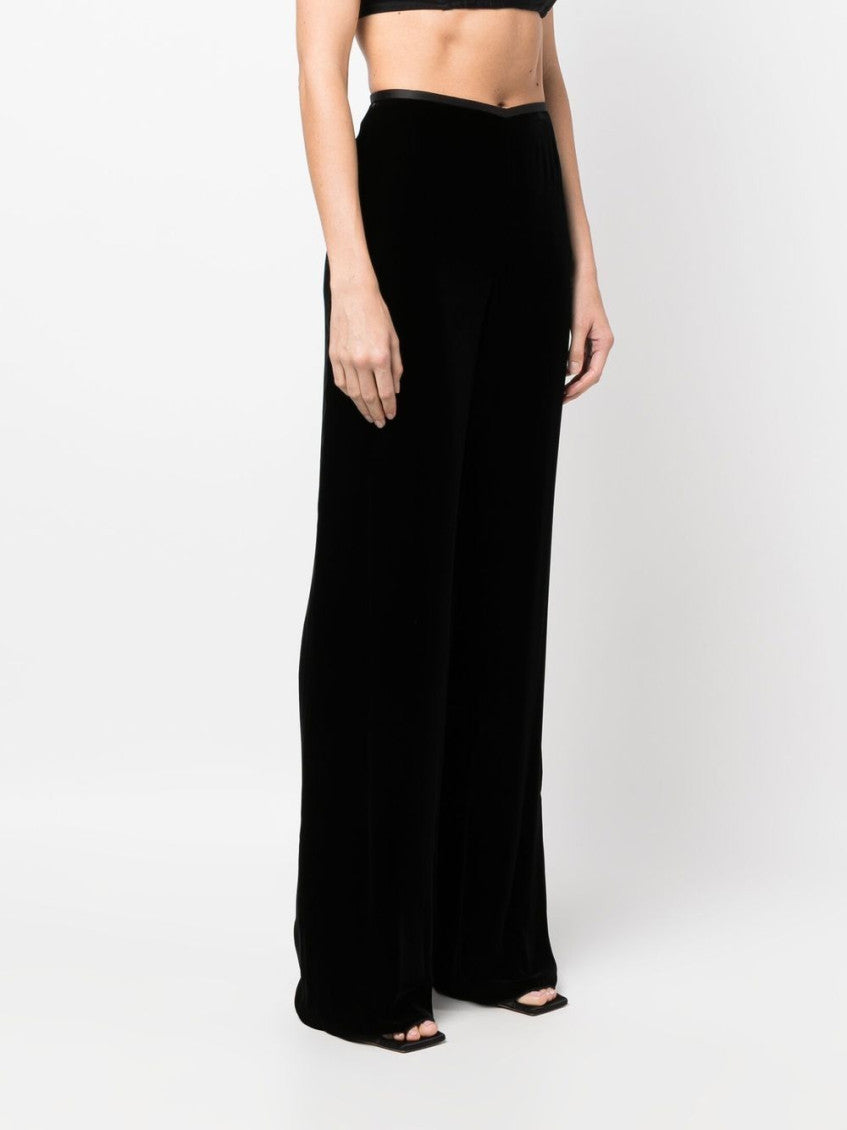 Black straight-leg trousers 3