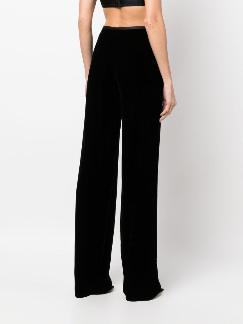 Black straight-leg trousers 5