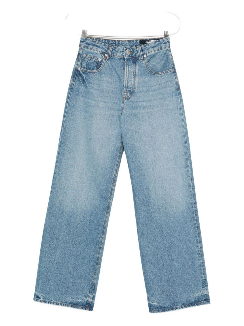 Blue Straight Leg Jeans 1