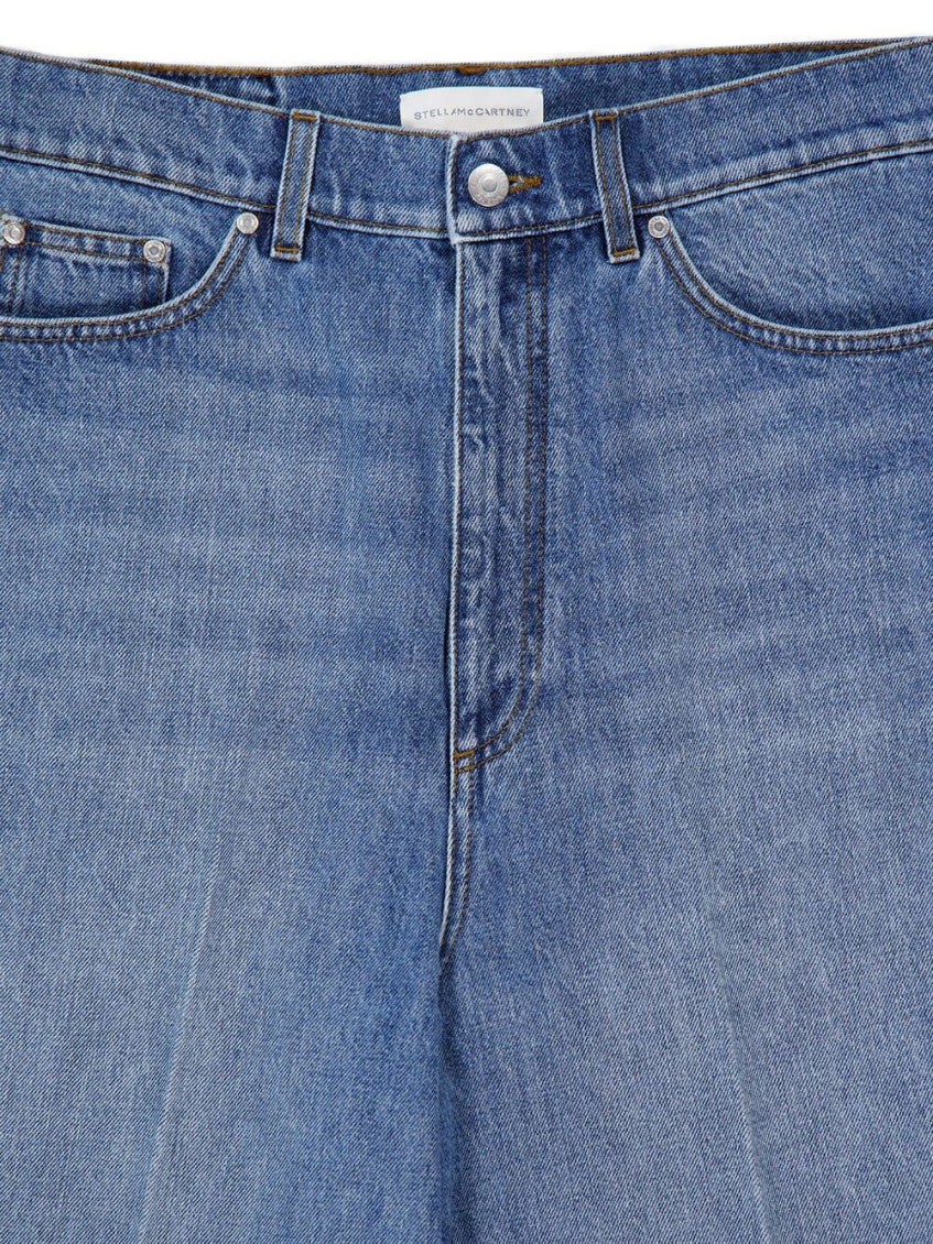 Blue Wide Leg Jeans 2