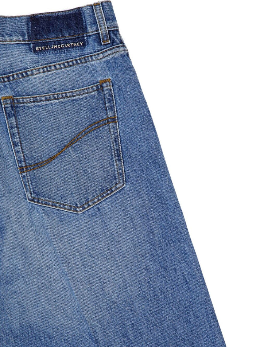 Blue Wide Leg Jeans 3