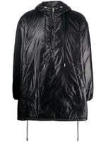 Black Solid Hood Jacket 1