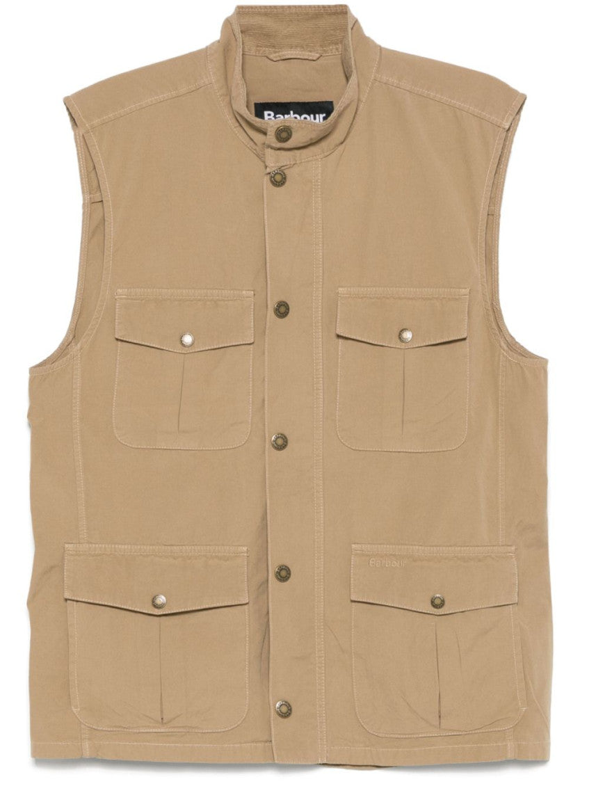 Beige Mock Collar Jacket 1