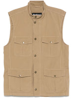 Beige Mock Collar Jacket 1