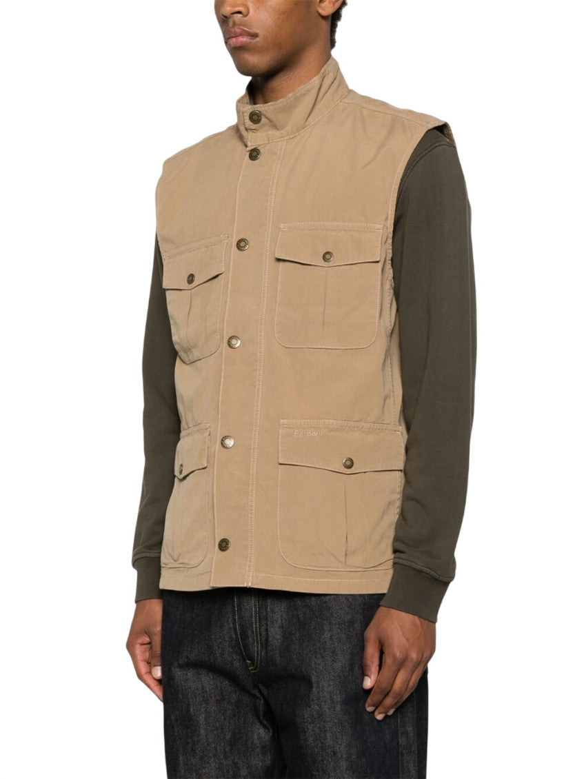 Beige Mock Collar Jacket 2