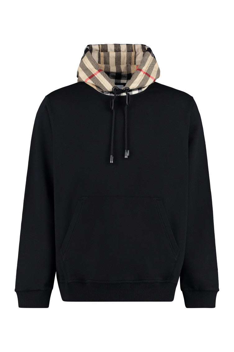Black Relaxed Solid Hoodie 1