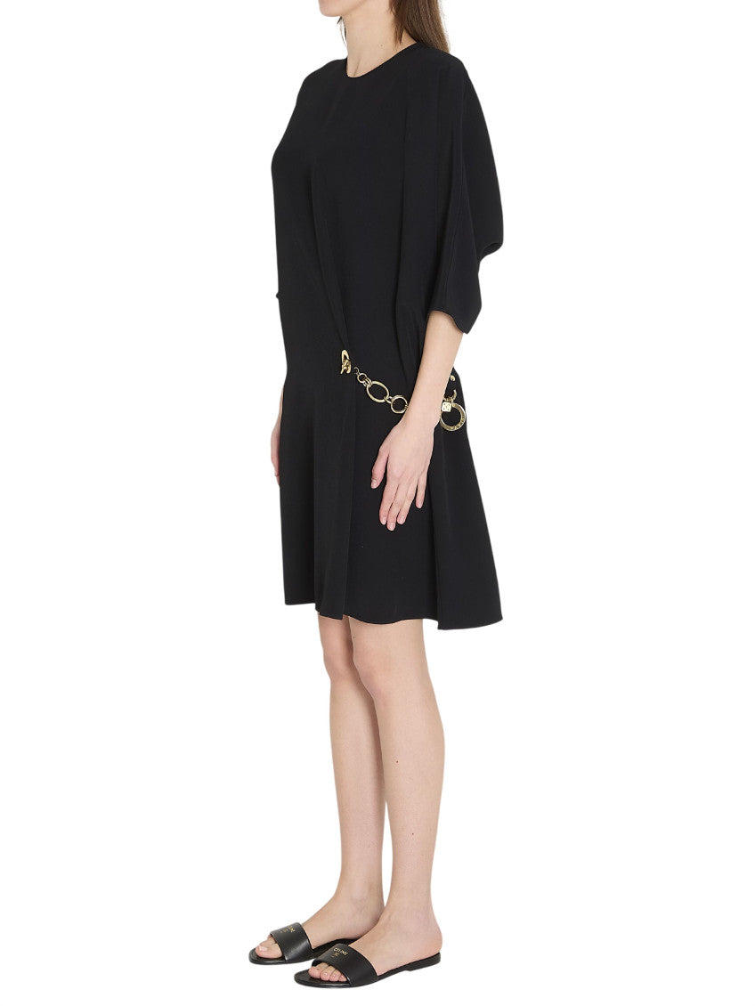 Black Round Neck Midi Dress 4