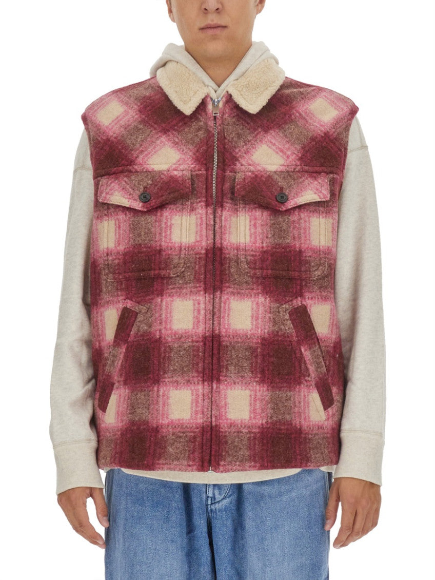 Purple Plaid Regular Jacket 1