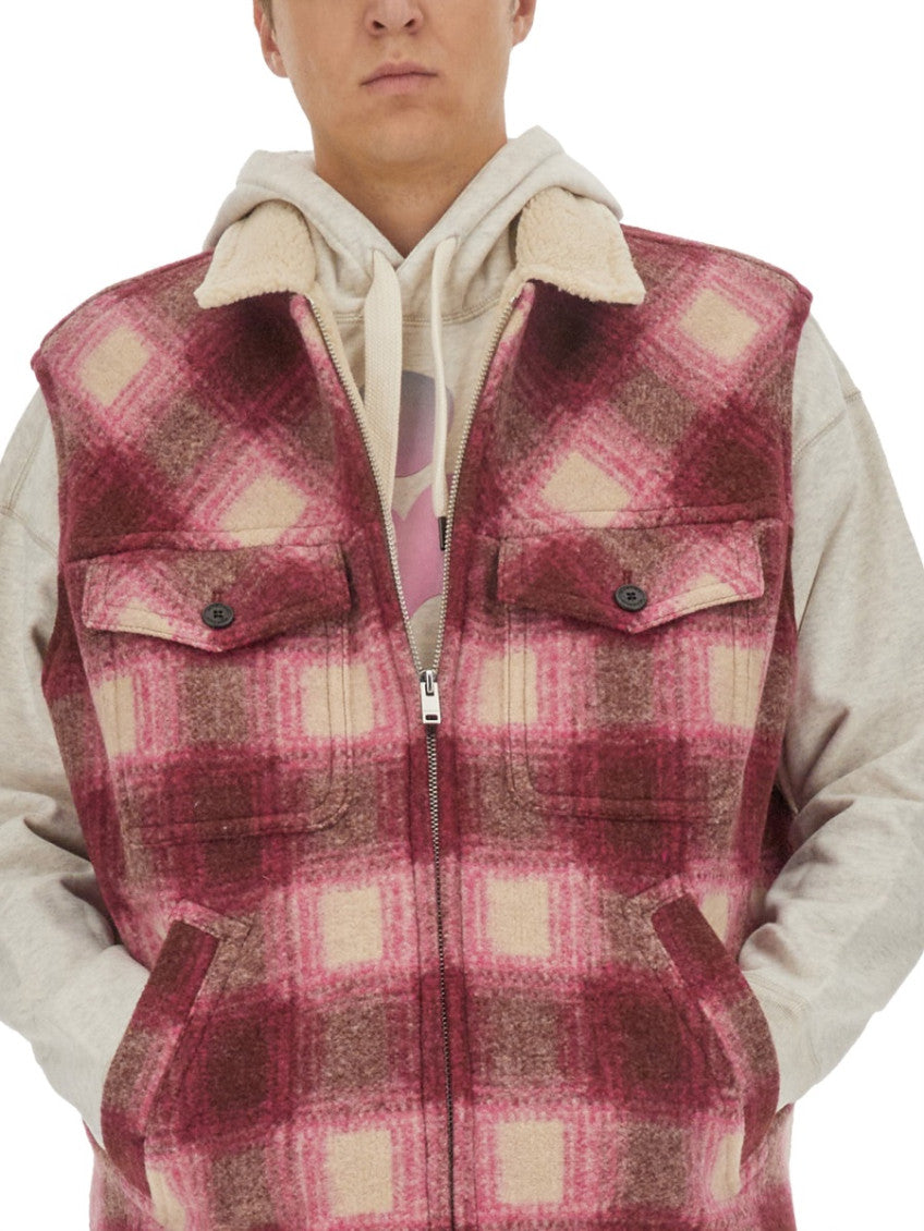 Purple Plaid Regular Jacket 3