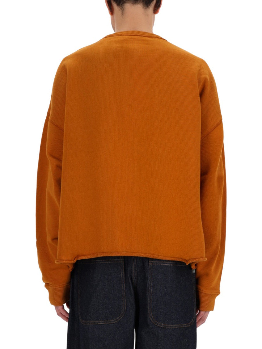 Orange Crew Neck Sweatshirt 3