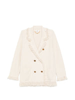 Off White Shawl Lapel Blazer 1
