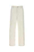 White Relaxed Chino Pants 1