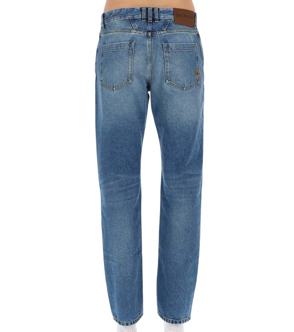 Blue Mid Rise Jeans 2
