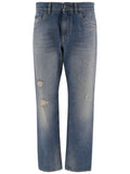 Blue Mid Rise Jeans 1