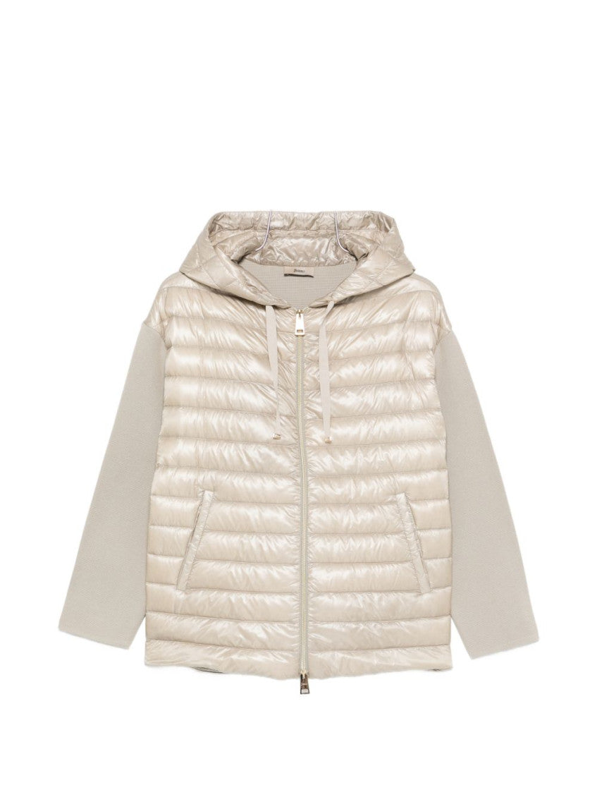 Off White Quilted Hood Jacket 1