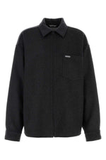 Dark Grey Oversized Overshirt 1