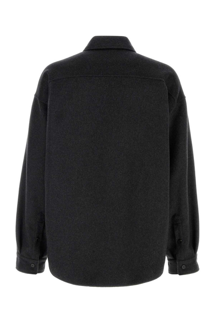 Dark Grey Oversized Overshirt 2