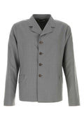 Grey Notched Lapel Jackets 1