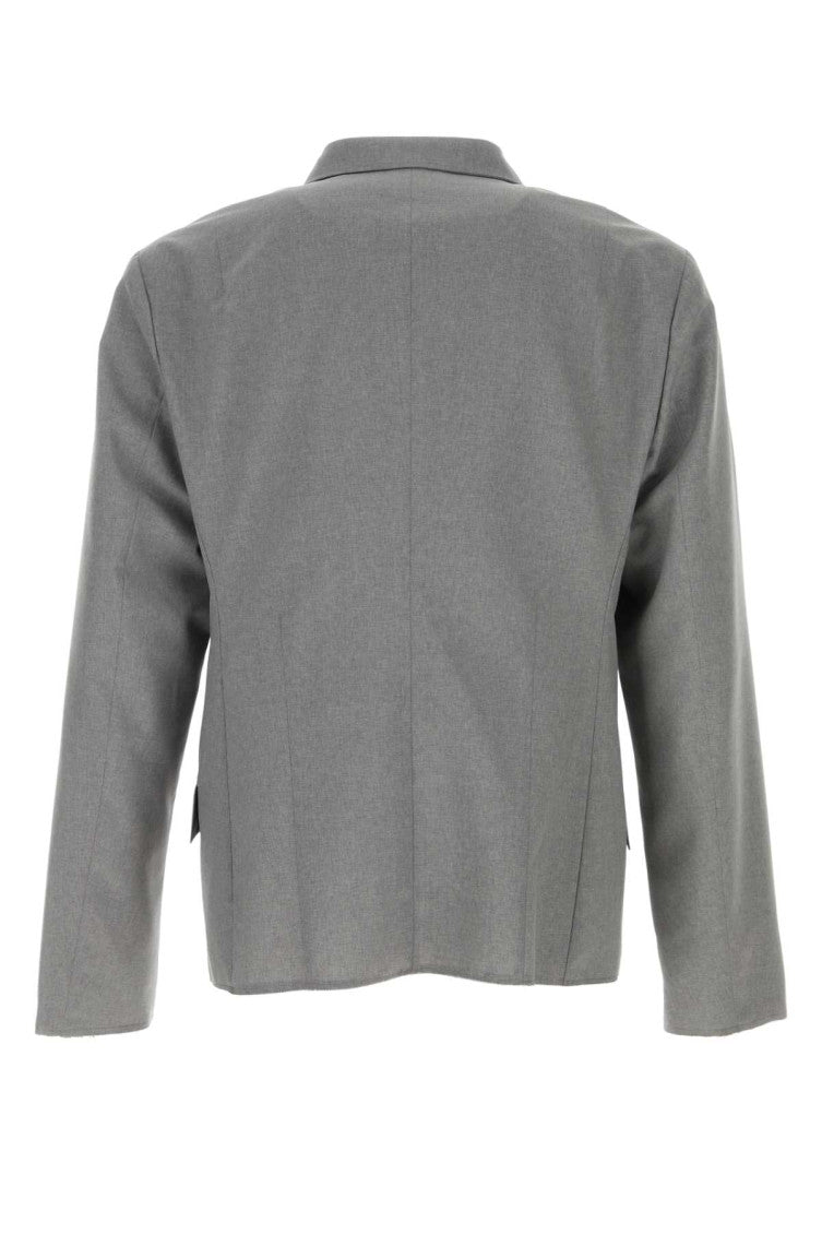 Grey Notched Lapel Jackets 2