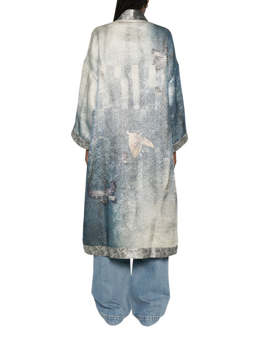 Sky Blue Printed Jacket 2