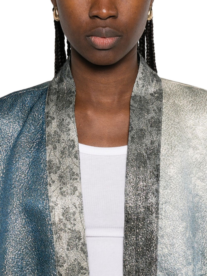 Sky Blue Printed Jacket 4