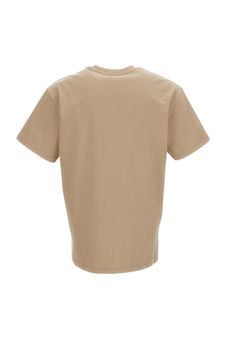 Beige Crew Neck T-Shirt 2