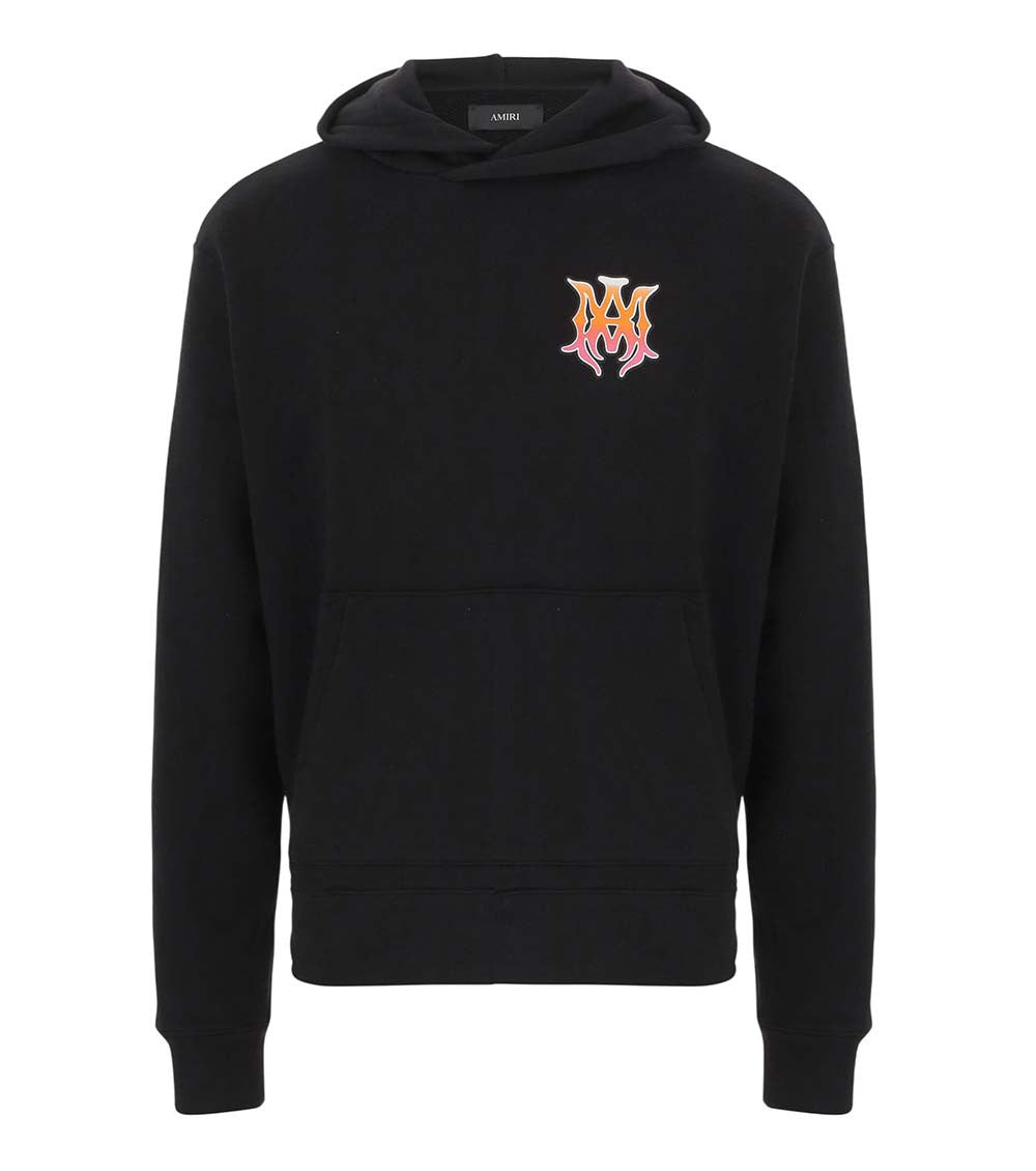Black Regular Logo Hoodie 1