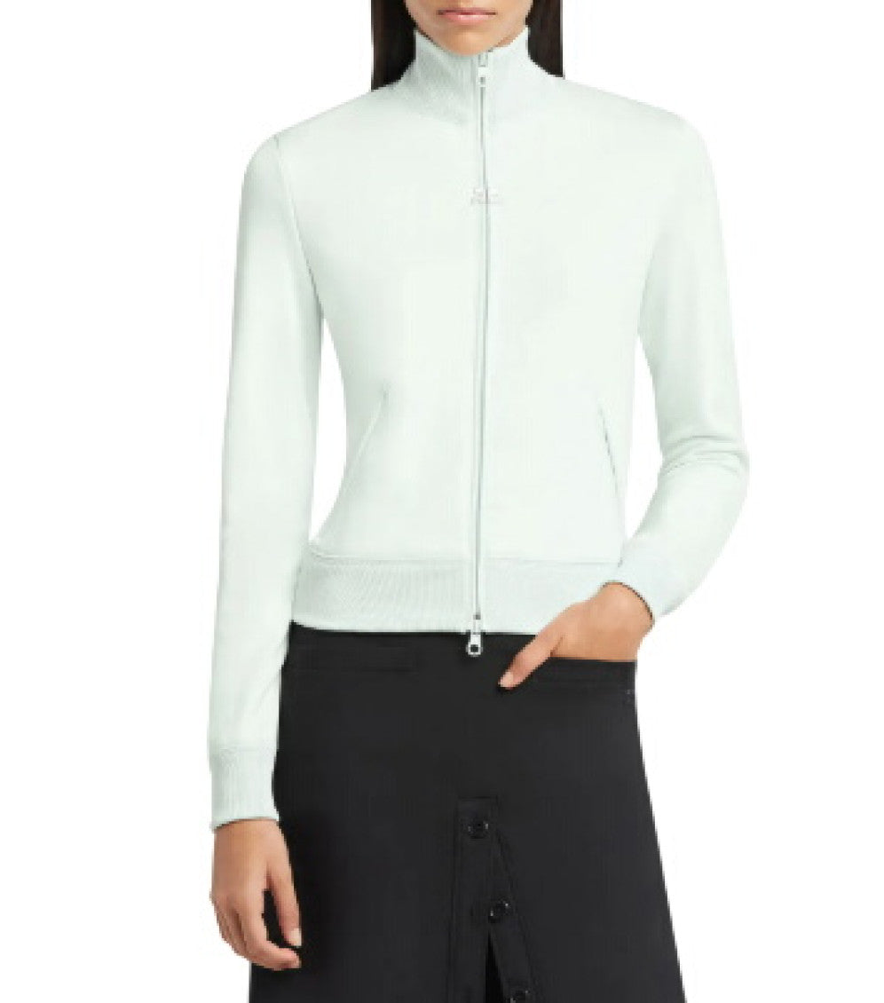 Light Green Mock Collar Jacket 2