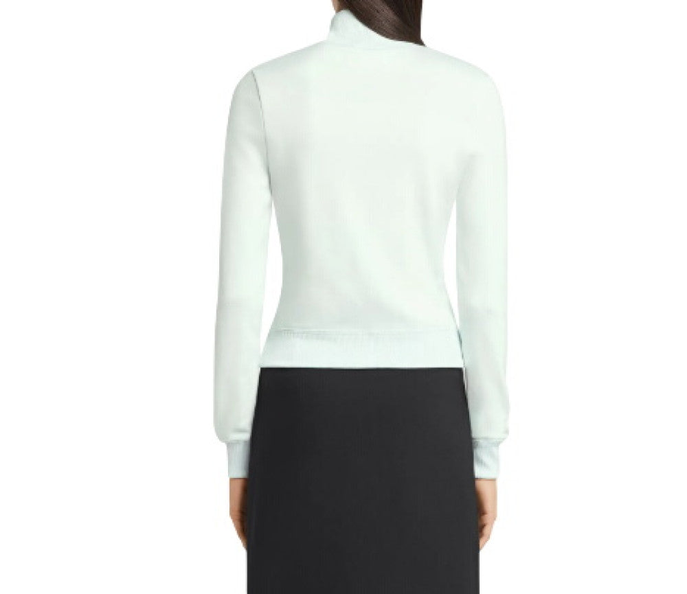 Light Green Mock Collar Jacket 3