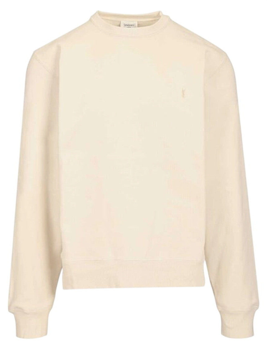 Beige Crew Neck Sweatshirt 1