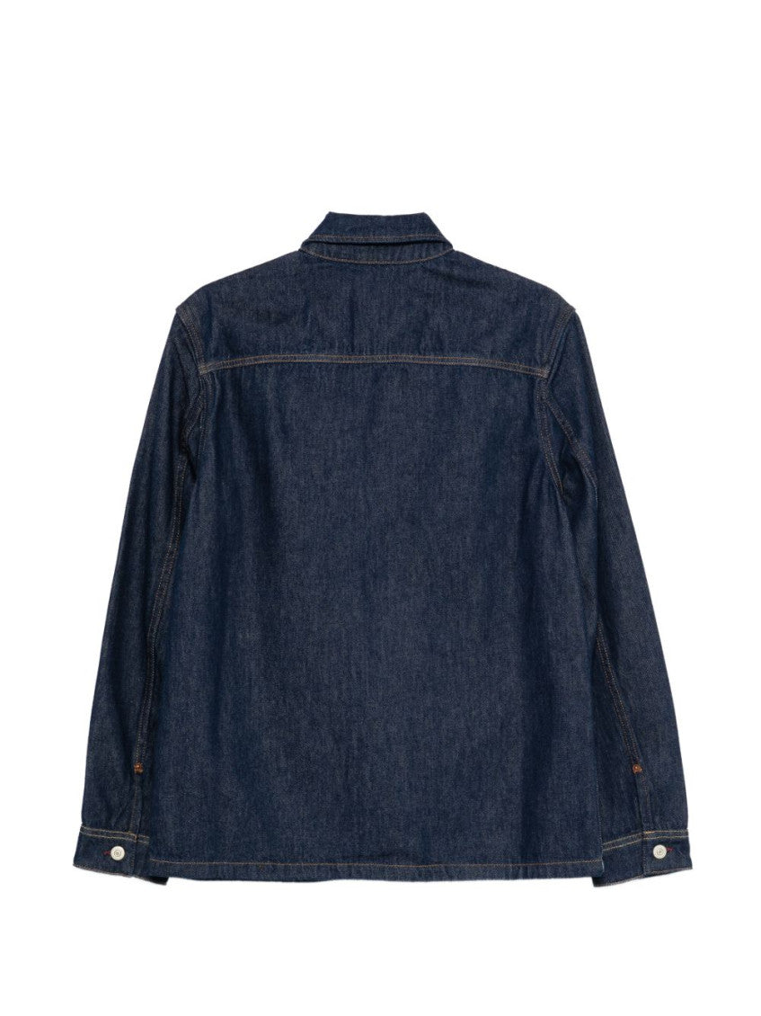 Blue Shirt Collar Jacket 2