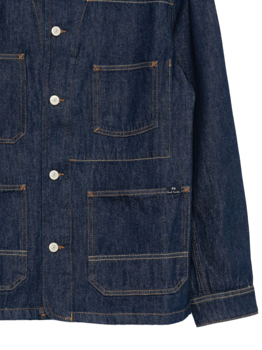 Blue Shirt Collar Jacket 3