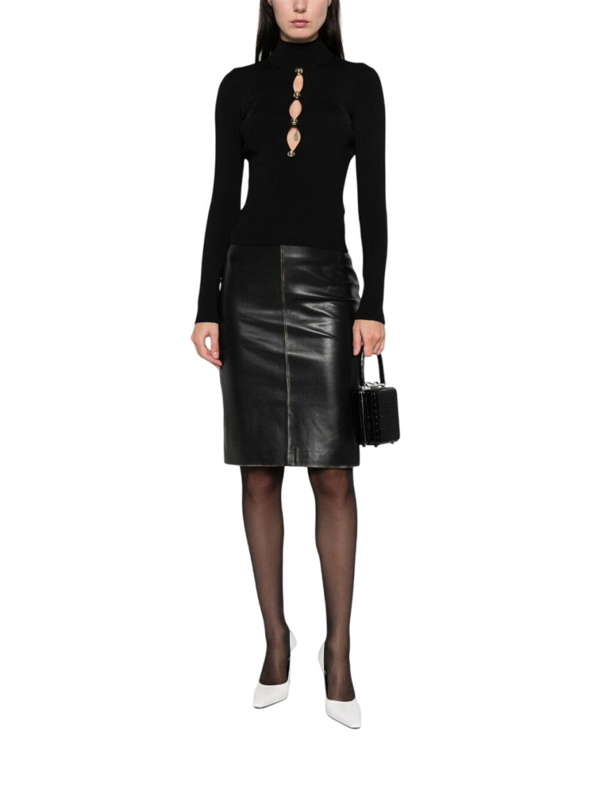 Black Mock Collar Sweater 2