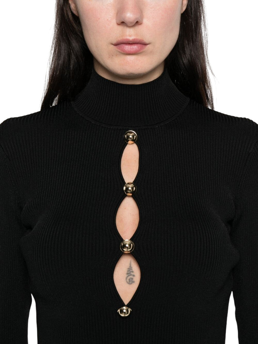 Black Mock Collar Sweater 5
