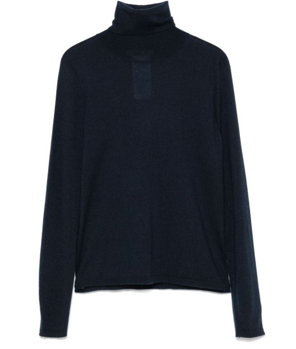 Navy Blue Turtle Neck Top 1