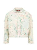 Beige Floral Print Jacket 1