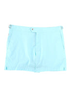 Turquoise Solid Swim Shorts 1