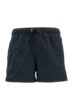 Black Solid Swim Shorts 1