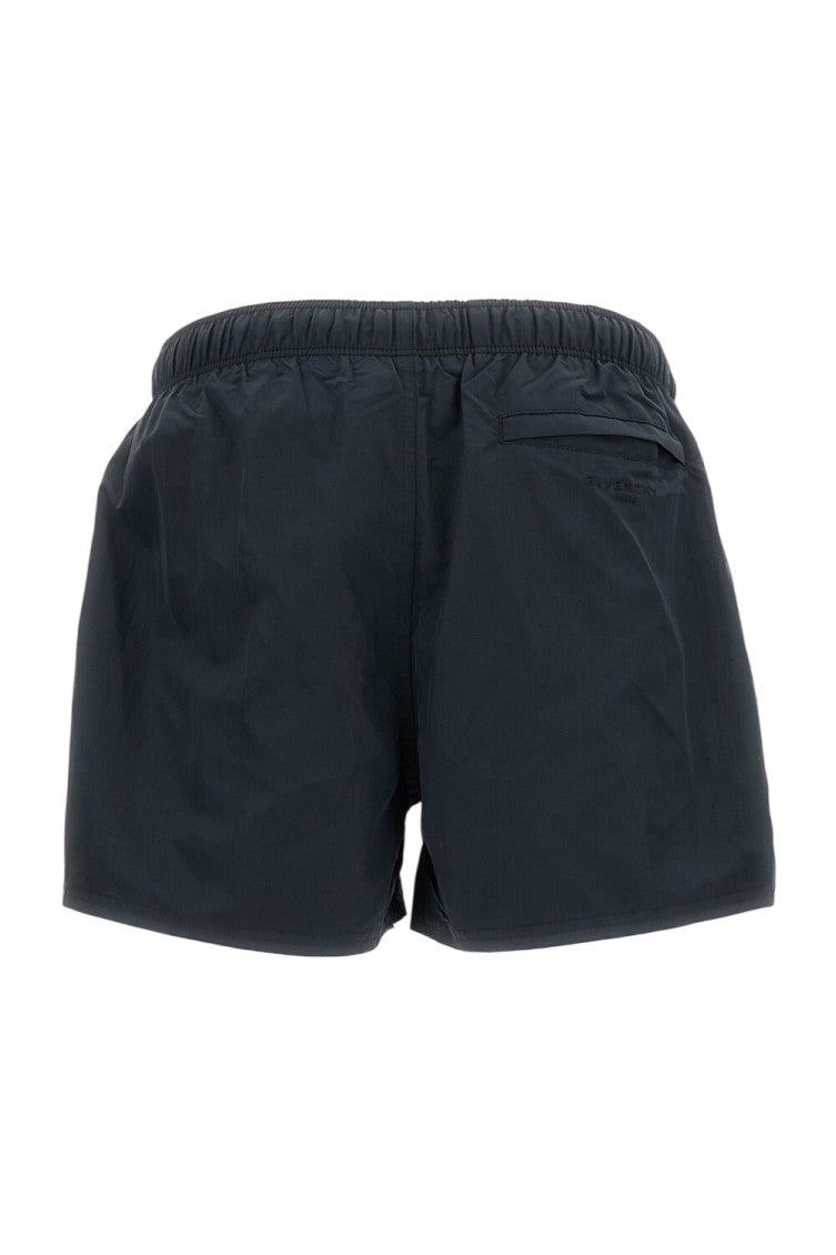 Black Solid Swim Shorts 2